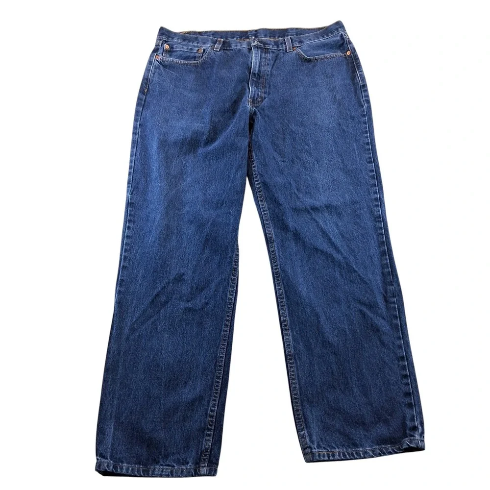 Levi's 550 Relaxed Fit Jeans Mens 40x32 Dark Indigo Blue Denim